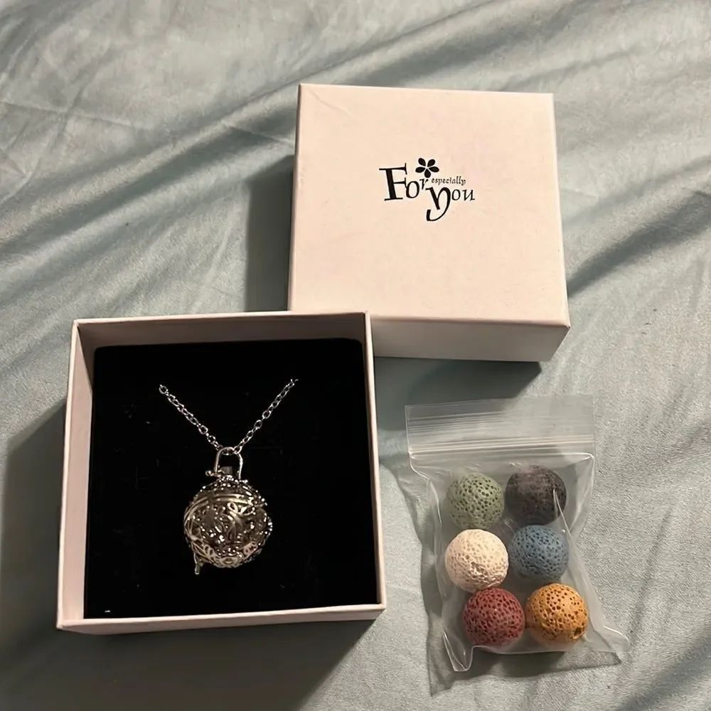 New Aroma Therapy Ball Necklace
